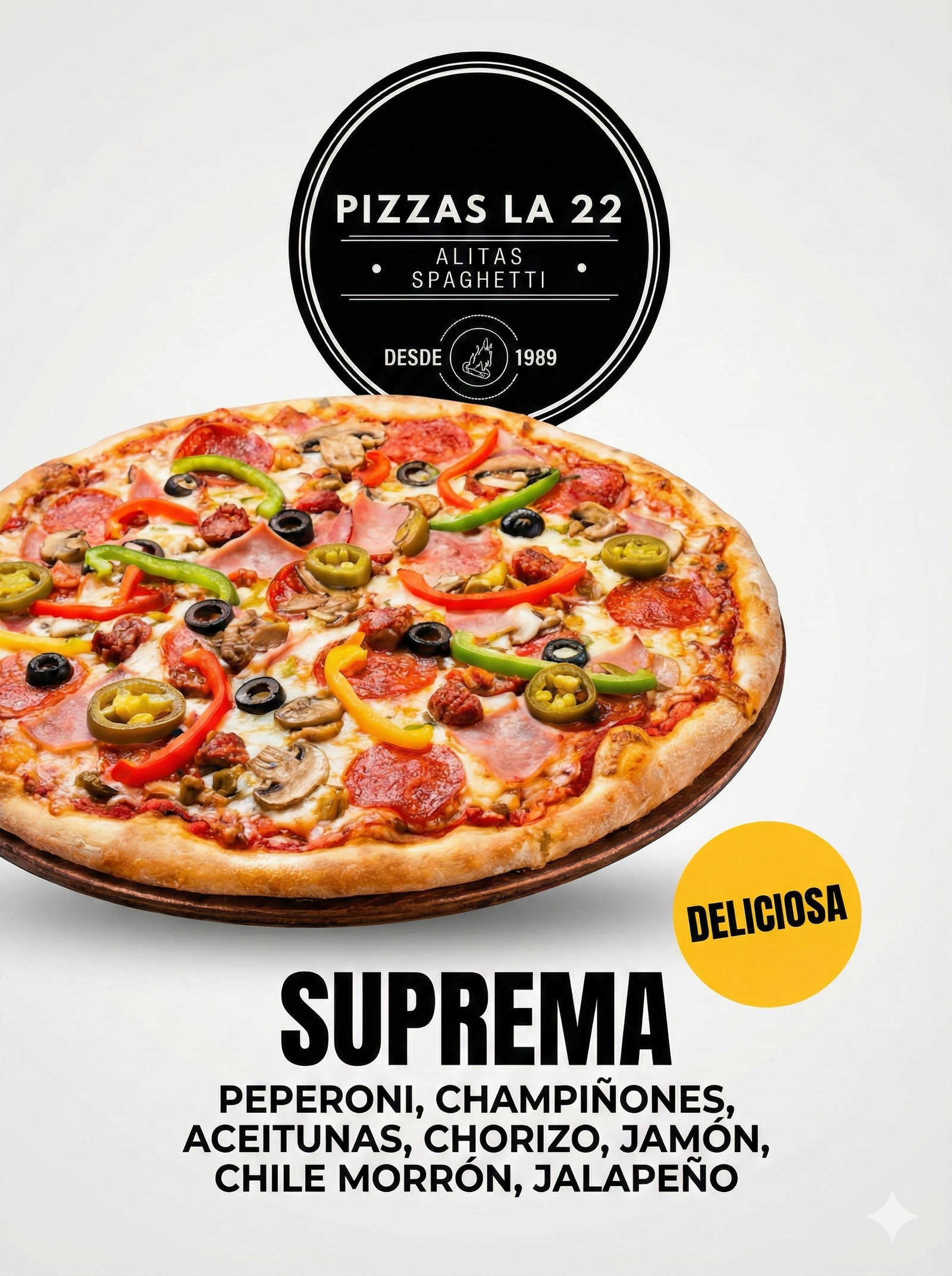 Pizza Suprema - Pizzas La 22